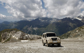 Iveco Campagnola on height of the mountains