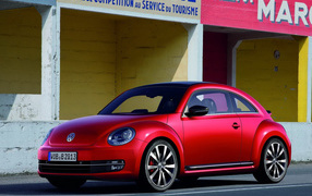 red Volkswagen-Beetle