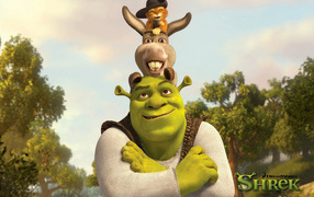 Shrek Forever After. Friends on a neck