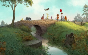 Winnie the Pooh and his team