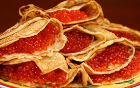  Ичираку рамен Food_Bread_rolls_croissants_Pancakes_with_red_caviar_026154_32