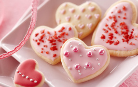 Печенье в форме сердца