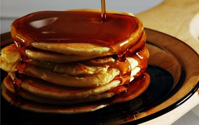 Pancakes with sauce on the Carnival