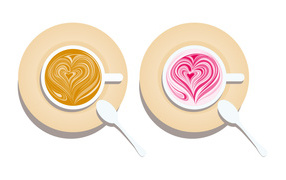 Coffee hearts