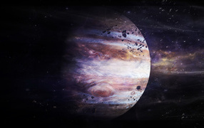 Jupiter. The giant planet