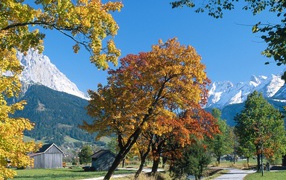 Ehrwald in Autumn, Alps