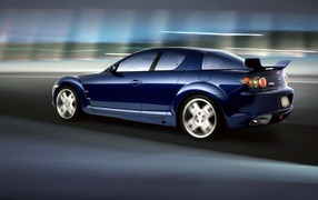 	 Blue Mazda speed