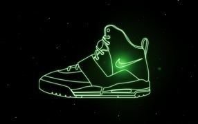 Nike обуви в пространстве
