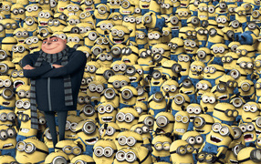 A lot of minions from the movie Minions