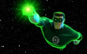 Green Lantern in space