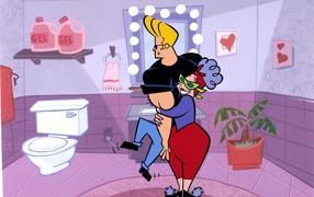 Johnny Bravo and his mother