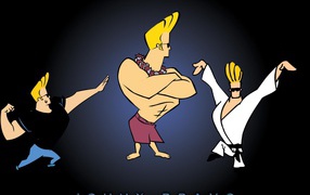 Johnny Bravo in different outfits