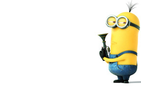 Minions the agent with a gun