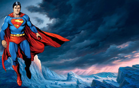 Superman in the mountains