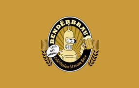 	 Bender Futurama beer