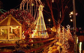 Amusement Park on Christmas