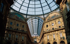 Italian under a glass dome Cathedral