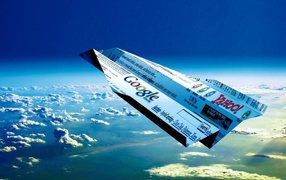 Бумажный самолет с Google