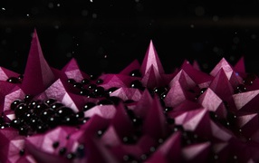 Розовые кристаллы