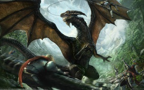 Fantasy and dragon