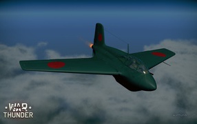War Thunder военный самолет Японии в небесах