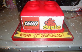Lego cake for birthday