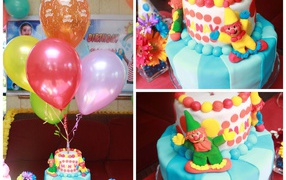 The photos of the cake for your birthday