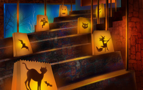 halloween scary stairs