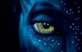 Eye of the movie Avatar