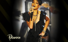 Rihanna at the concert 