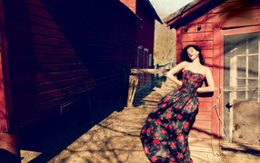 Певица Кэти Перри в красивом платье, новая фотосессия