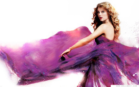 Taylor Swift swinging her own dress