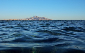 Islands mountains ocean swimming water wallpaper