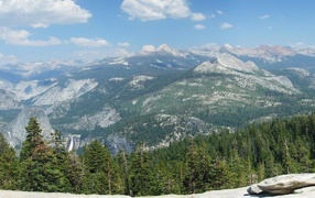 Панорама горных хребтов