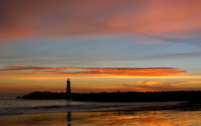 Sunset at the lighthouse