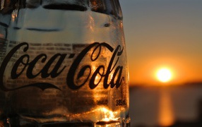 Sunset with Coca Cola
