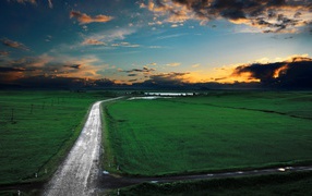 the road to sunset