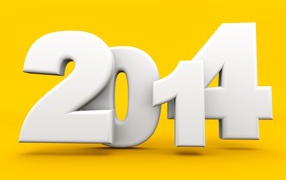 2014 on a yellow background