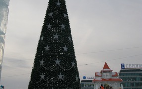 Christmas tree in 2014 in Yekaterinburg
