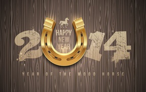 New Year 2014, the year of the wooden horse