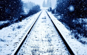 Winter railway