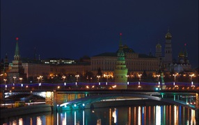The bridge in moscow centre