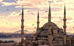 Hagia Sophia Turkey in the evening