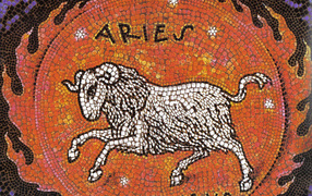 Aries, mosaic