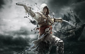 Assassin's creed IV hero in action