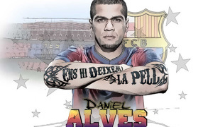 Barcelona Daniel Alves tattoos