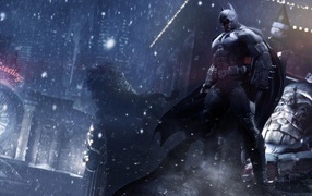 Batman: Arkham Origins the batman on the roof