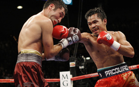Boxer Oscar Dela Hoya vs Pacquiao