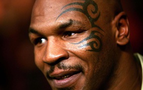 Famous Mike tyson with tattoo