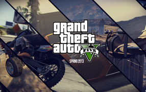 Grand theft auto V motorcycle  helicopter